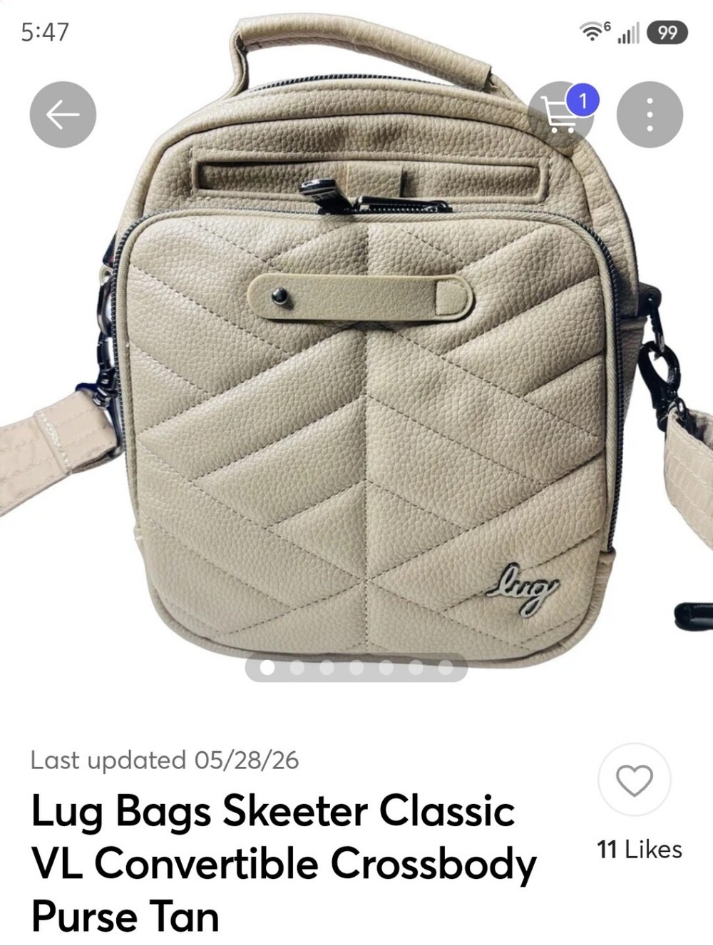 Lug Skeeter Vl- Tan Vegan Leather